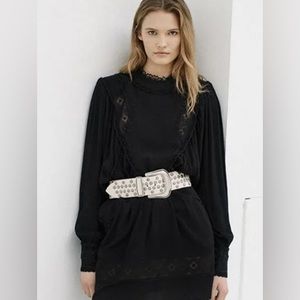 Iro Paris White Leather Belt